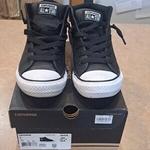 Converse All Star Black Leather Sneakers